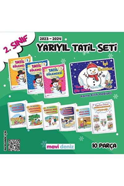 Mavi Deniz Yayınları 2.Sınıf 10 Parça Yarıyıl Tatil Eğlencesi Seti-2023/2024 ...