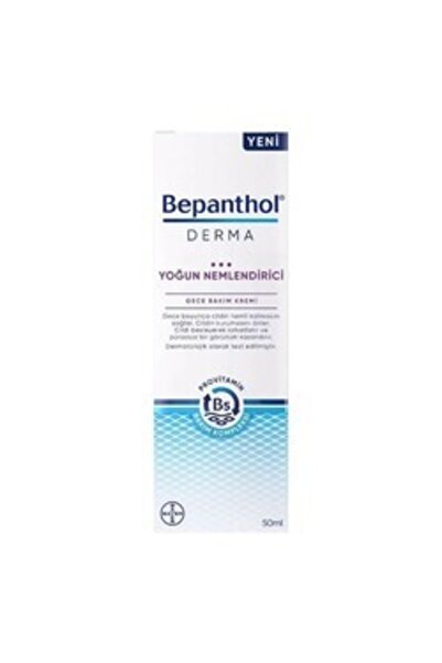 Bepanthol Derma Yoğun Nemlendirici Gece Bakım Kremi 50 Ml ( 1 ADET )