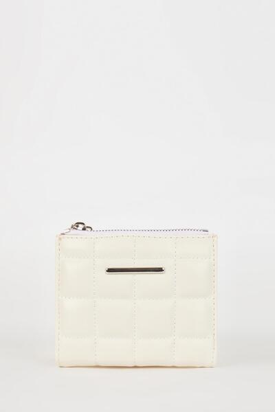 DeFacto Γυναικείο πορτοφόλι από καπιτονέ Faux Leather - C3323axns