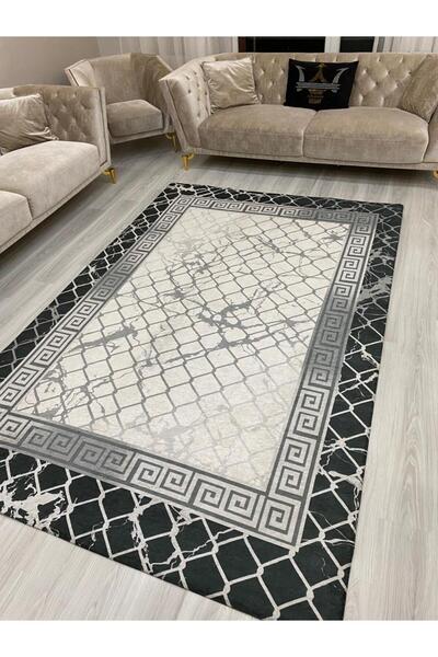 zirvetedarik Kadife Kumaş Lastikli Halı Örtüsü