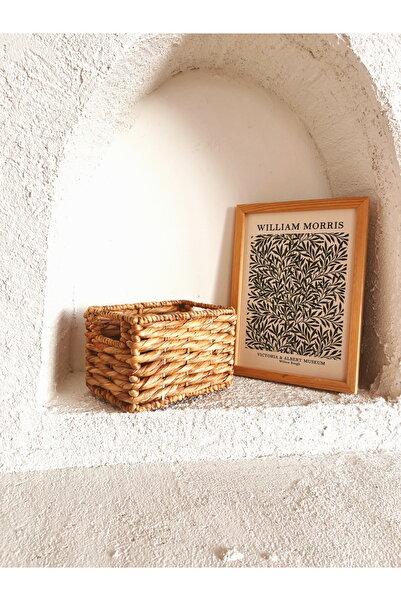 KaiHome 20.5X15X14Cm Wicker Sturdy Water Hyacinth Organizer/Basket/Organizer