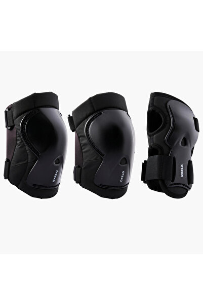 Decathlon Çocuk Paten / Kaykay / Scooter 3x2 Destek Seti - Siyah - Play