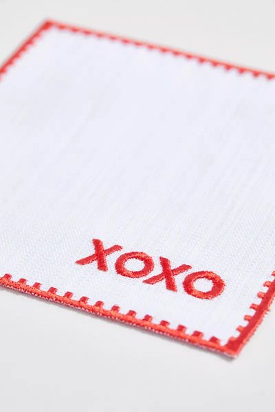 Deeps Brands XOXO - منديل كوكتيل أحمر