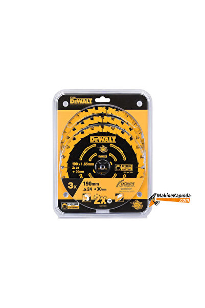 Dewalt 3 PARÇA DAİRE TESTRE BIÇAĞI 190mm DT10399