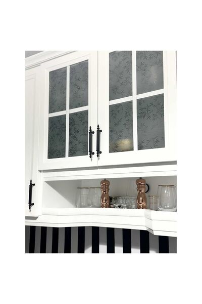 KOLDOOR Şehzade Siyah Tv Ünitesi Vestiyer Yatak Odası Mutfak Dolap Çekmece Kulpu 96 Mm (9,6 Cm) 15 Adet