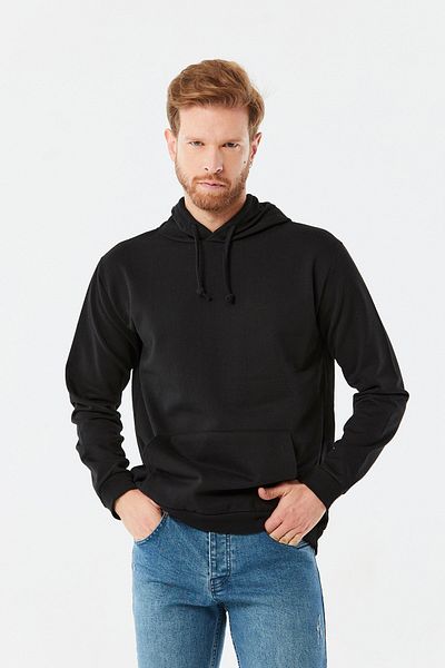 Fulla Moda Φούτερ καγκουρό με κουκούλα τσέπης