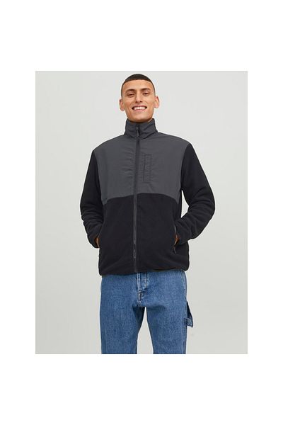 Jack & Jones Jack&Jones Fermuarlı Siyah Erkek Polar 12235864