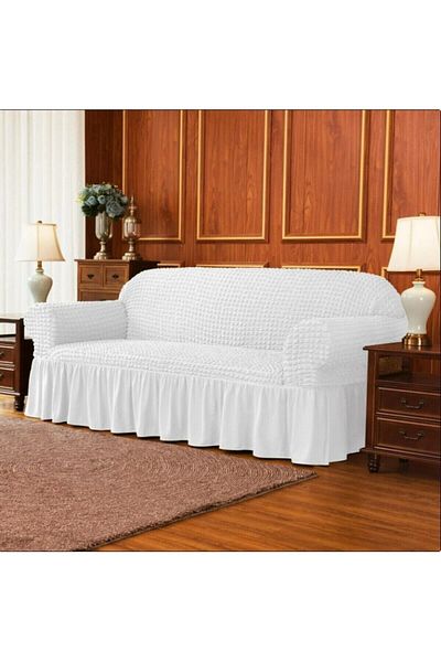 Bright Home Bürümcük Sofa, Sofa, Sofa Bed Cover, with elastic, flexible, skirt for 3 seats