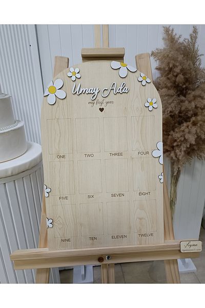 ŞEYMALAZER 1 Year Old Baby Memory Board