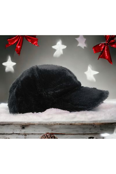 Shopiolog Women's Winter Plush Hat Cap Trendy Baseball Cap