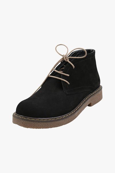 SOSELA 78-02-80024 Women's Genuine Nubuck Leather Black Boots