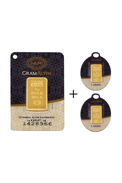 7 Gr (5+2) Külçe Altın IAR 24 Ayar