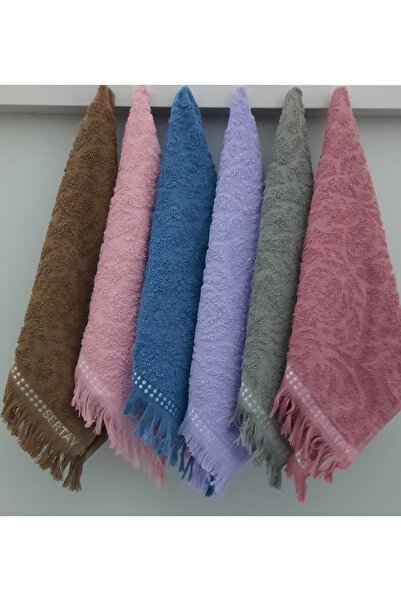 SERTAY HAVLU Sertay 30X50 Coco Pattern Kitchen Towel 6 Pieces Assortment 1