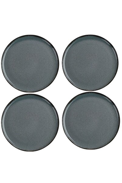 Kütahya Porselen Moderna 19 Cm Düz Tabak Pearl 01 Mavi 4'lü