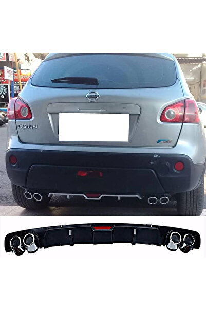 MKG Otomotiv Nissan Qashqai Siyah Difüzör 4 Krom Egzoz Görünümlü Difizör Arka...