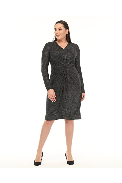 Asees Rochie flexibilă cu noduri în față de mărime medie