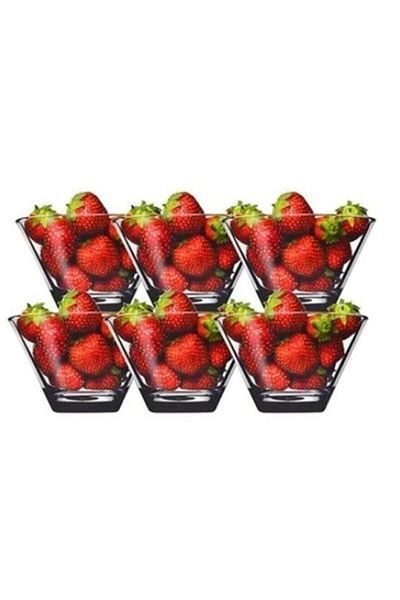 Paşabahçe 53753 6-Piece 400cc Venezia Glass Soup Snack Bowl Set