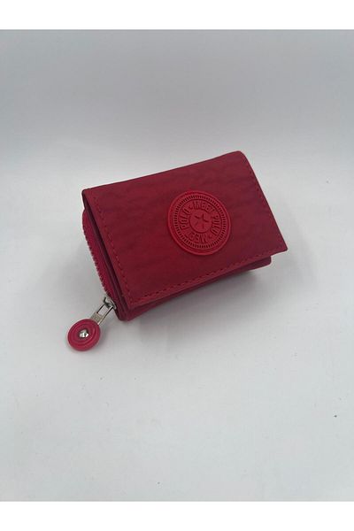 UCCELLO Crinkle Fabric Zippered Stylish Women's Wallet with Magnet