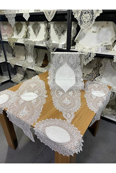 bursa çeyiz BURSA ÇEYİZ FRANSIZ GÜPÜRLÜ 5 PARÇA SALON TAKIMI