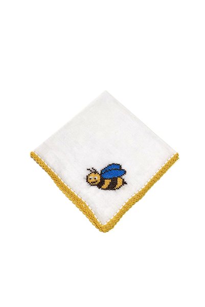 Pafuli Kuti's Embroidered Baby Mouth Wipes Flying Bee