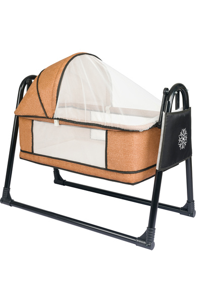 Özbay Btrend Mercan Black Cep Hediyeli Sallanır Sepet Beşik Portatif Bebek Be...