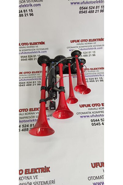 HIDO Hd440b Beş Borulu Ultra Yankılı Havalı Dadan Korna (VOLT BİLDİRİNİZ 12V-24V)