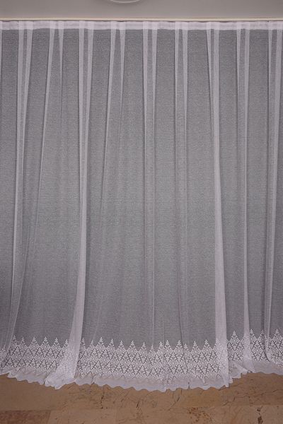 AKÇA TEKSTİL WIDE SKIRT MODEL GOLD COLOR SINGLE WING Ready Pleated Background Curtain 300*260