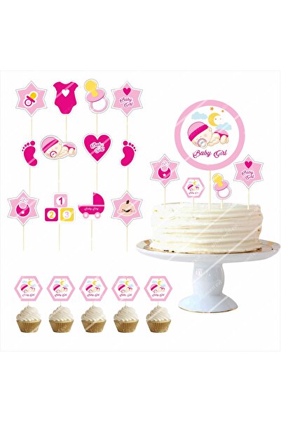 SİYAH PARTİ EVİ Kız Bebek Baby Shower / Mevlüt Kürdan Seti