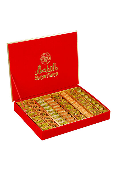 ALSULTAN SWEETS Karışık Baklava - Kırmızı Kadife Kutusunda 6lı Lezzet Koleksiyonu 800gr