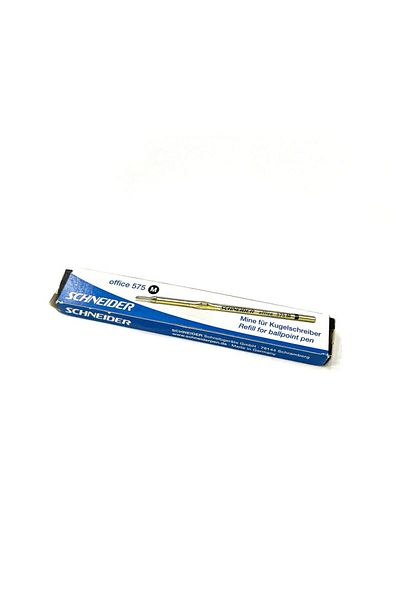 SCHNIDER 575 M YELLOW BODY NON-BALL POINT PEN REFILL BLACK 10 PCS (1 PACK)