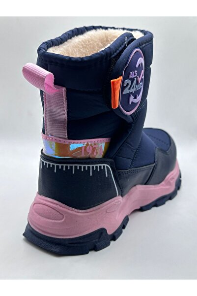 Alessio Girl's Boy's Side Banded High Sole Fur Inside Cartoon