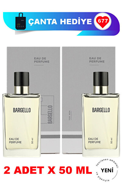 Bargello 677 Woody Edp 50 ml Erkek Parfüm 2 Adet 8691841329677