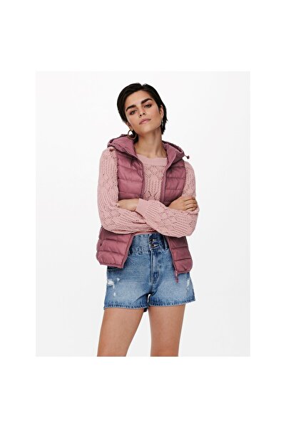 ONLY cu glugă Prune Femei vestă 15205760