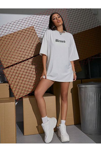 MOONBULL Unisex oversize tričko Blessed Printed