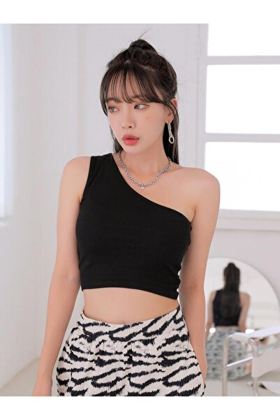 İmpavido μπλούζα με έναν ώμο με μηδενικό μανίκι