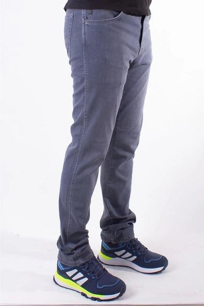 Twister Jeans MEN'S LARGE SIZE SUPER BATTAL GREY COMFORTABLE WAIST-TRAP TWISTER JEANS JEANS VEGAS 132-255 SB DARK GRAY
