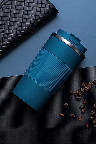 Weather Forecast 304 L Locked Steel Matte Blue 510 ml Cafea Thermos Can cin405mv