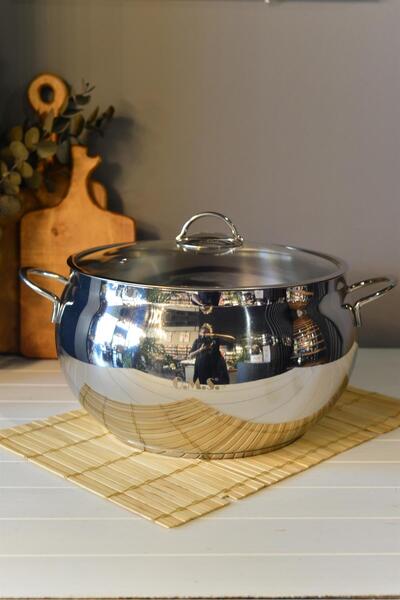 şirineşyalarım OMS Globe Deep Steel Pot - 30 cm