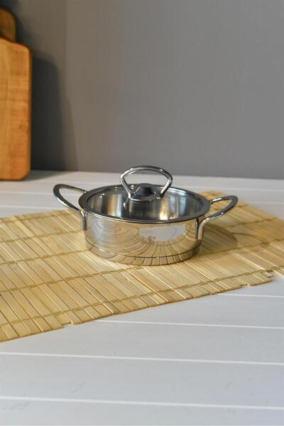 şirineşyalarım OMS Mini Flat Steel Pot - 12 cm