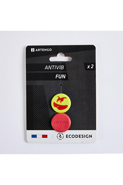Decathlon Tenis Raketi Titreşim Önleyici - 2 Adet - Kırmızı / Sarı - Fun