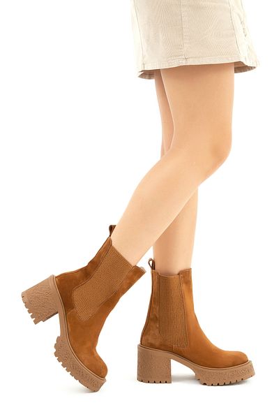 Tamer Tanca Women's Genuine Leather Casual Boots 934 9283 Bn Boots Sk22/23