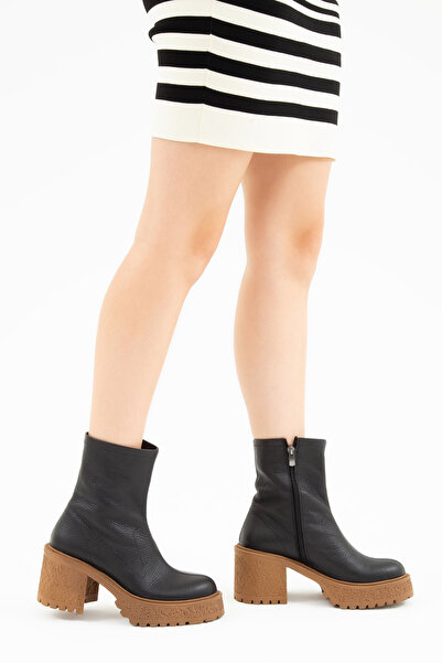 Tamer Tanca Kadın Deri Casual Bot 934 9405 Bn Bot Sk22/23