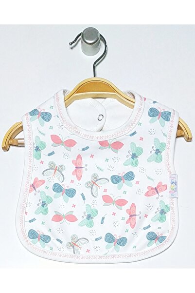 nc gift Cotton Butterflies Printed Double Layer Combed Baby Food Bib with Sna...
