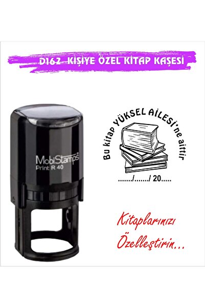 Kitap Kurtlarına ve Kişiye Özel Kitap Mühürü-D162