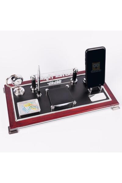 Ofistike Roma Masa Üstü Isimlik Seti Masa Isimliği Yeni Işyeri Ofis Hediye Lü...