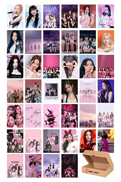 Anime Marketi Blackpink Görselleri Duvar Poster Seti - Karışık Manga Poster Seti - 40 Adet Poster - Yapışkanlı Kal