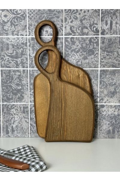 Pembelia Life 2-Piece Wooden Cutting Chopping Presentation Board