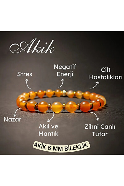 Doğal Tasarım سوار العقيق 6 ملم