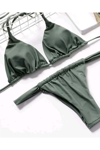 bikinistan Σετ μπικίνι Linda khaki