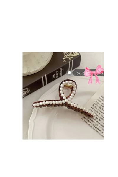 Bluokbeauty cataramă damă cu arc perlat par